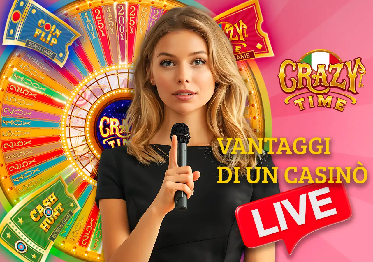 Scopri tutti i vantaggi del gioco da casinò Crazy Time