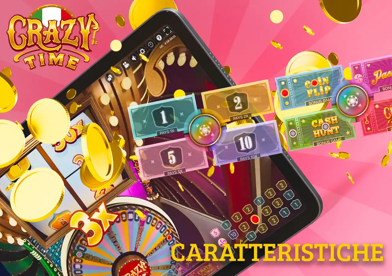 Scopri tutte le funzionalità di Crazy Time